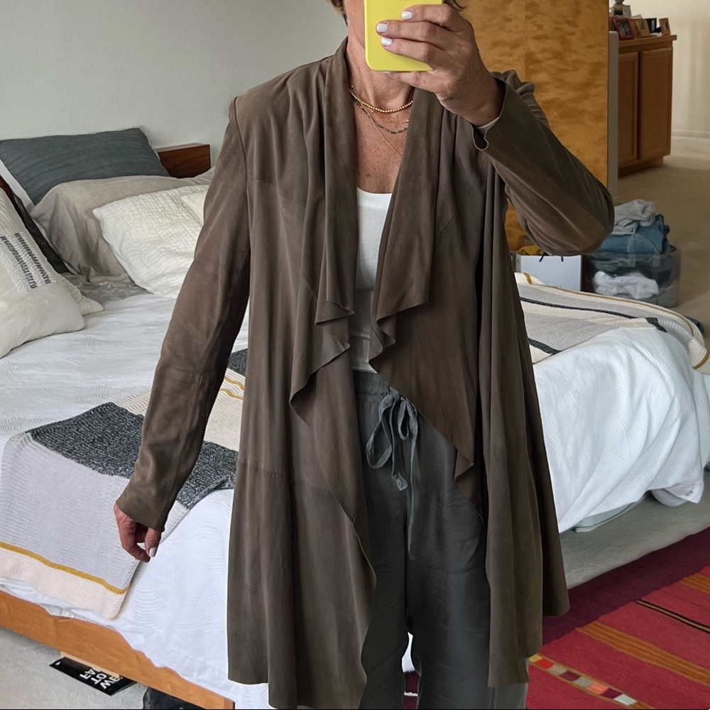 100% authentic leather suede jacket.